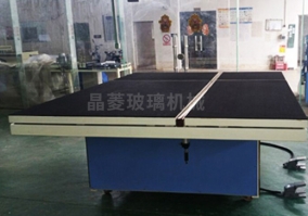 Air-floated top-rod glass splitting table